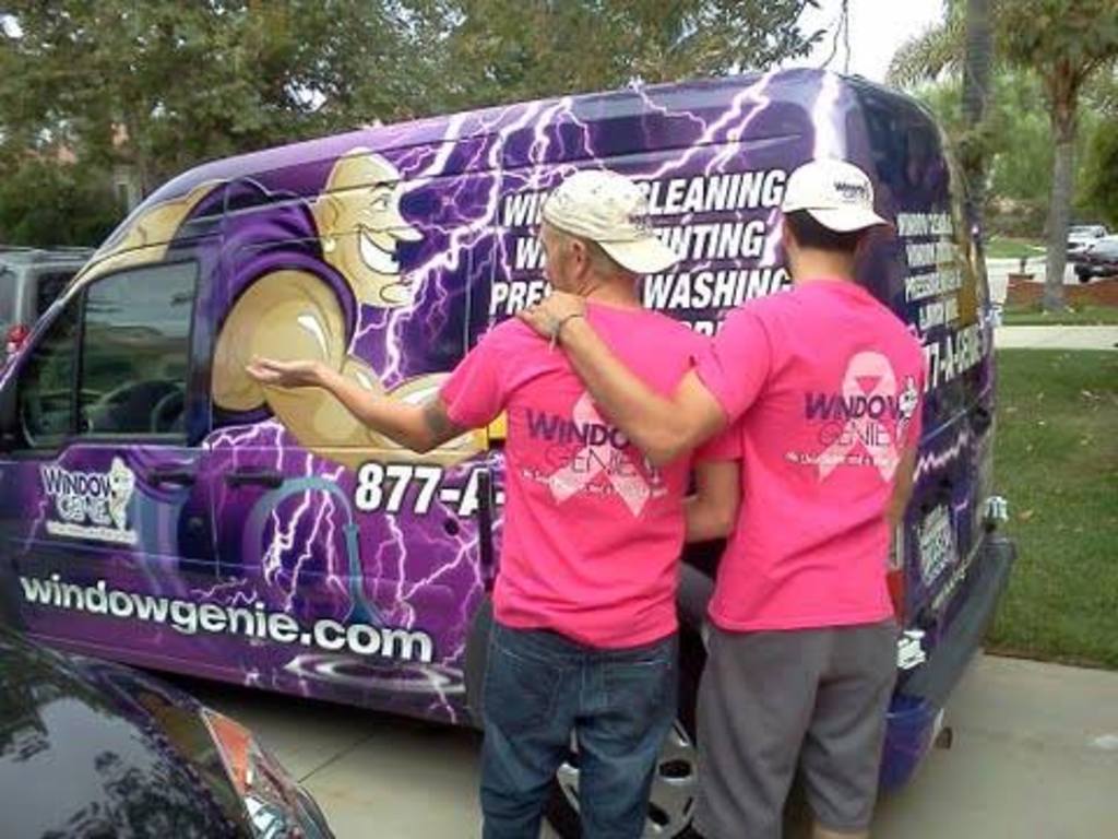 Pink shirts on technicians