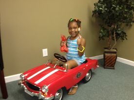 Girl in car