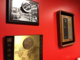 Plaques in office
