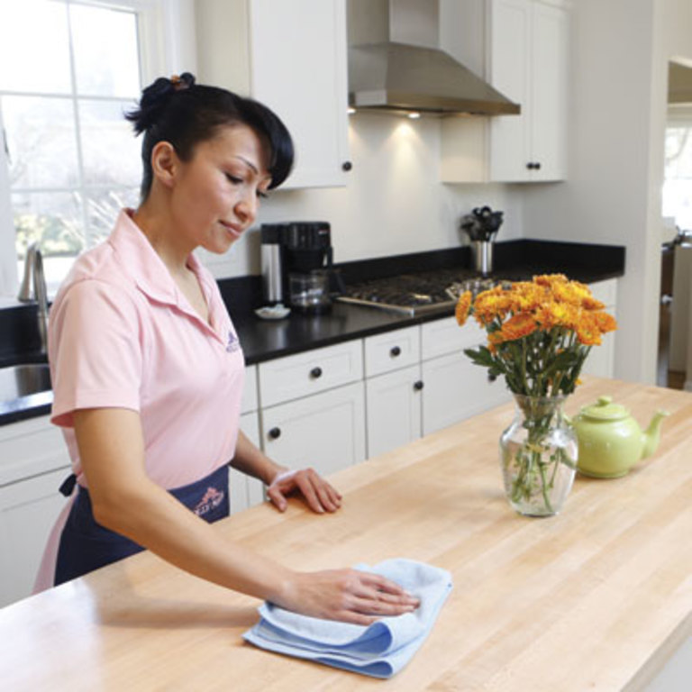 Molly maid cleaning kitchen
